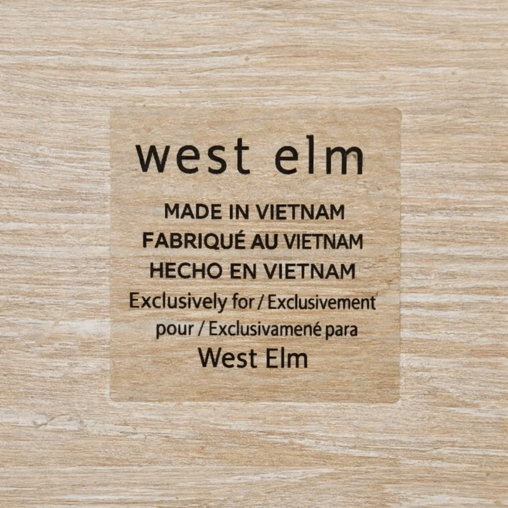 West Elm SQUARE Wooden Tray | Natural Wood | Modern Home Decor